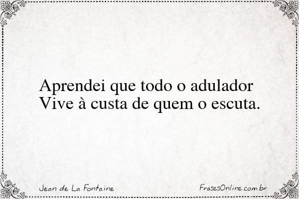 Frase de Jean de La Fontaine