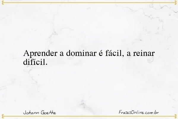 Frase de Johann Goethe