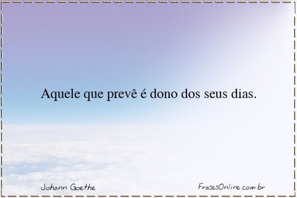 Frase de Johann Goethe