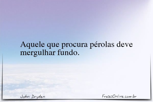Frase de John Dryden