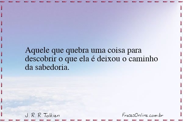 Frase de J. R. R. Tolkien