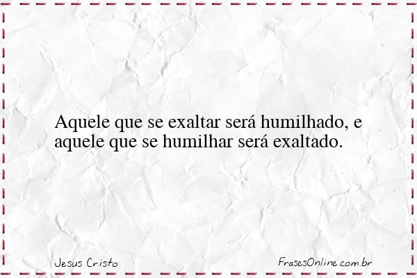 Frase de Jesus Cristo