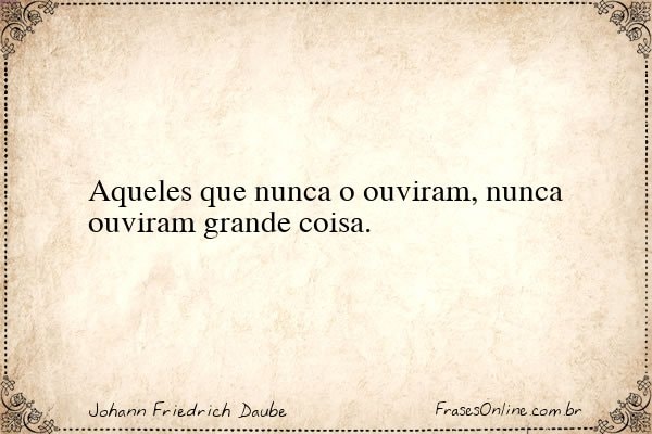Frase de Johann Friedrich Daube