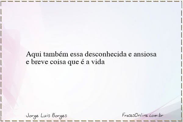 Frase de Jorge Luis Borges
