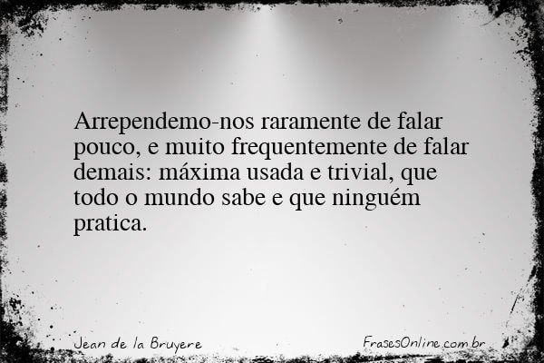 Frase de Jean de la Bruyere