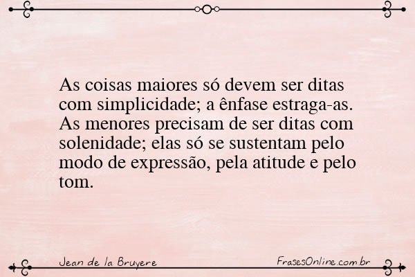 Frase de Jean de la Bruyere