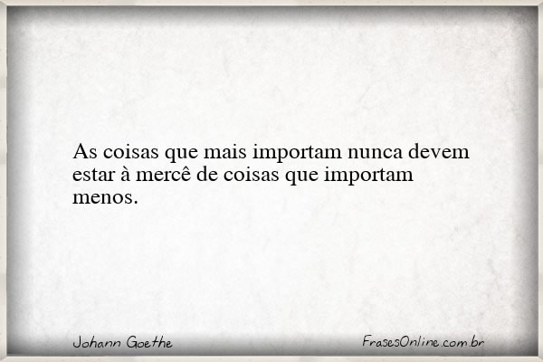 Frase de Johann Goethe