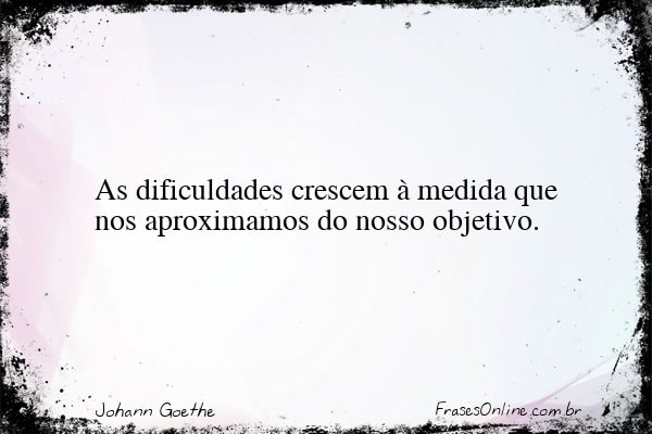 Frase de Johann Goethe