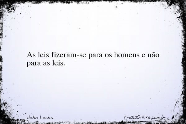 Frase de John Locke
