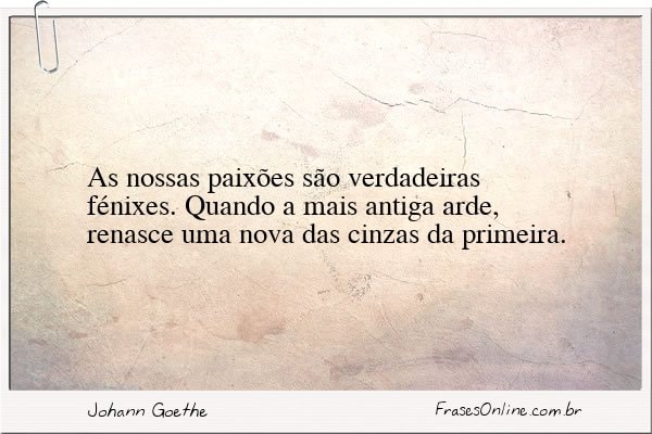 Frase de Johann Goethe