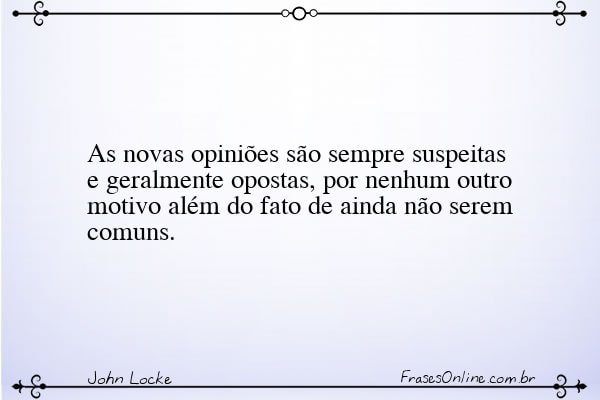 Frase de John Locke