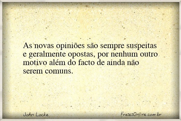 Frase de John Locke