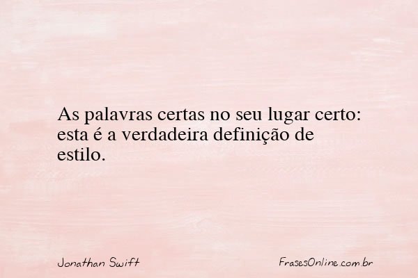 Frase de Jonathan Swift
