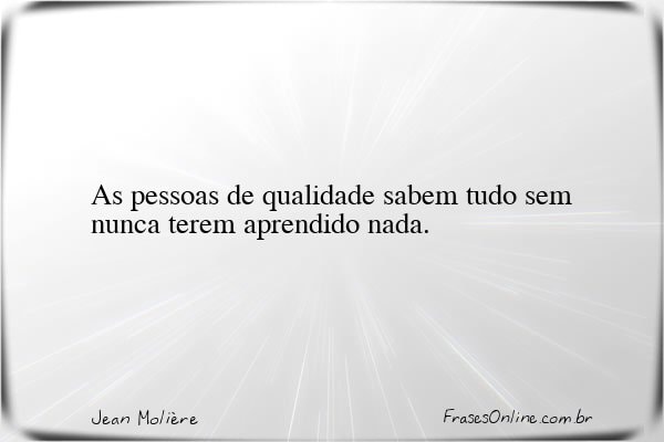 Frase de Jean Molière