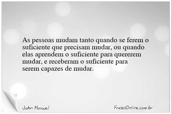 Frase de John Maxwel