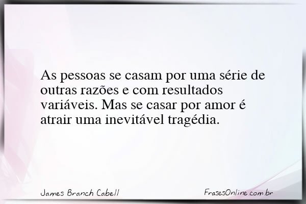 Frase de James Branch Cabell