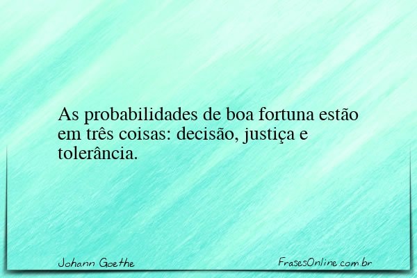 Frase de Johann Goethe