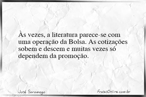 Frase de José Saramago