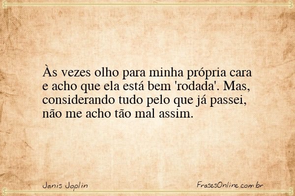 Frase de Janis Joplin