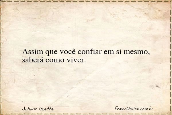 Frase de Johann Goethe