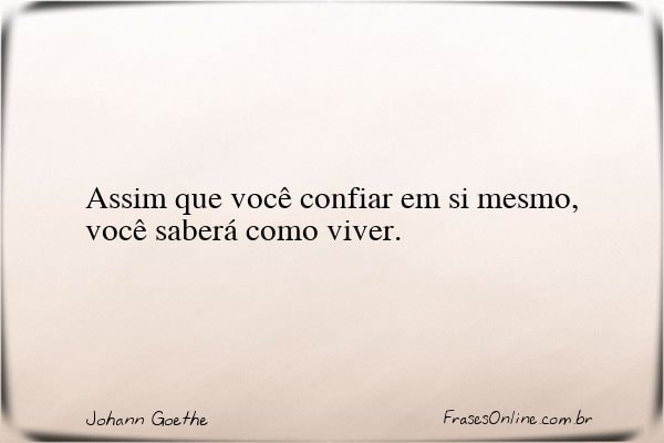 Frase de Johann Goethe