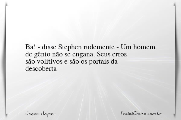 Frase de James Joyce