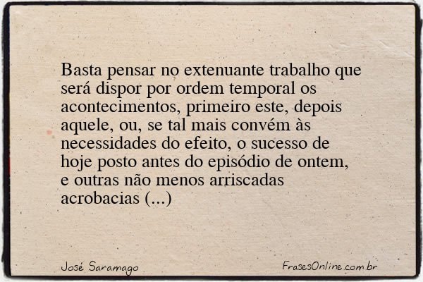 Frase de José Saramago
