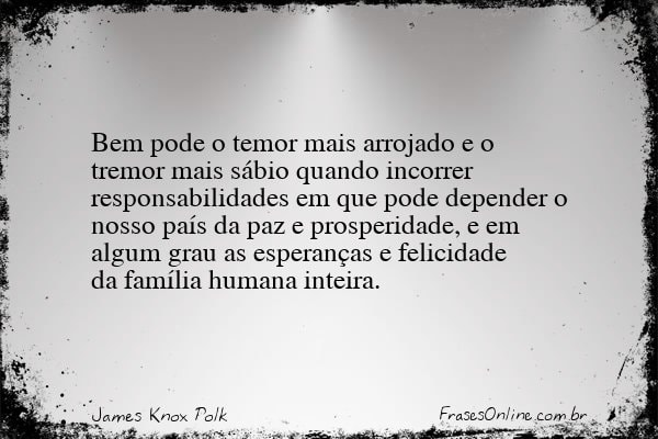 Frase de James Knox Polk