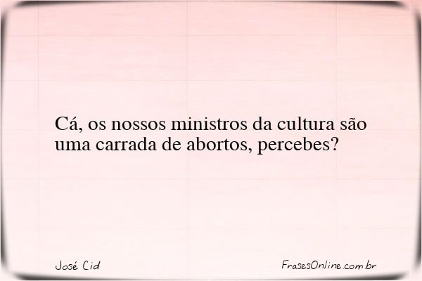 Frase de José Cid