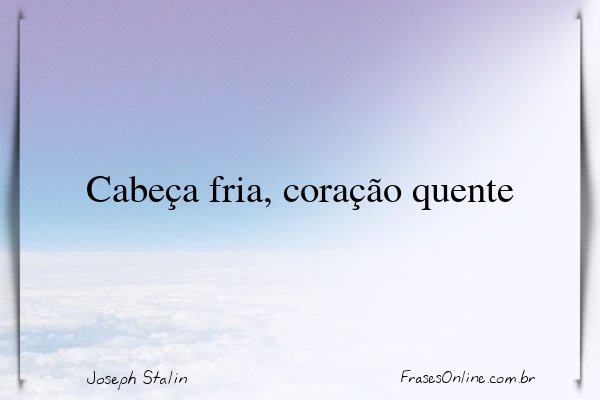 Frase de Joseph Stalin