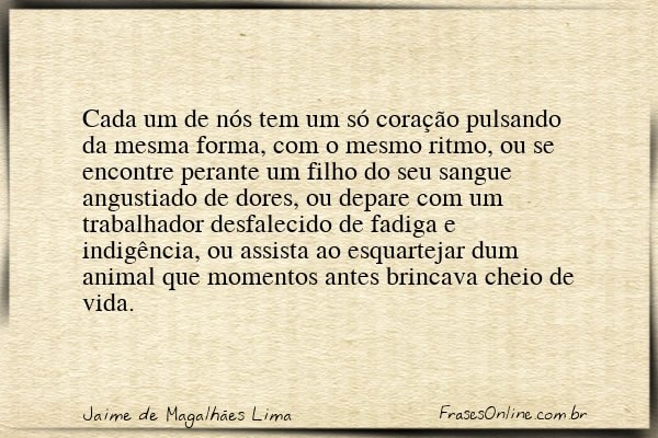 Frase de Jaime de Magalhães Lima