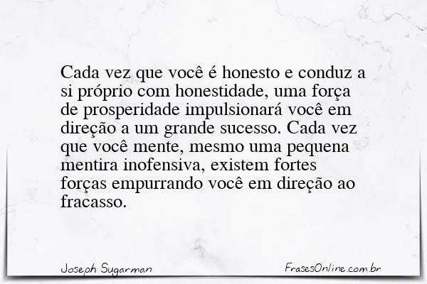 Frase de Joseph Sugarman