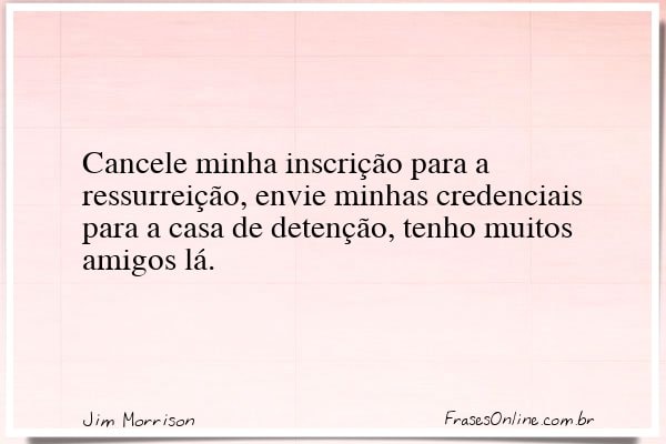 Frase de Jim Morrison