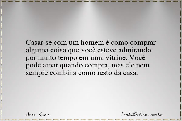 Frase de Jean Kerr