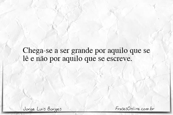 Frase de Jorge Luis Borges
