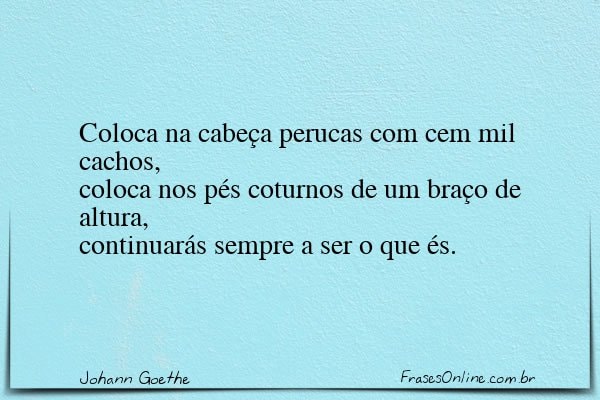 Frase de Johann Goethe