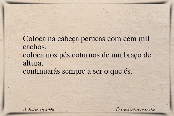 Frase de Johann Goethe