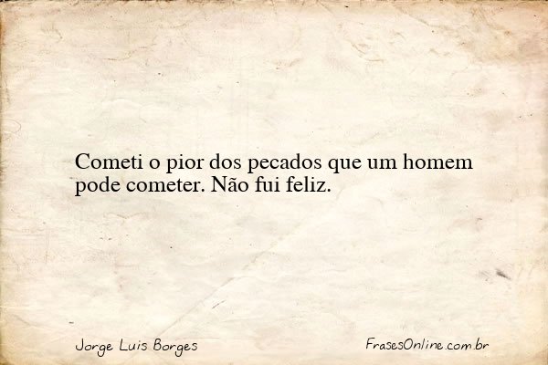 Frase de Jorge Luis Borges