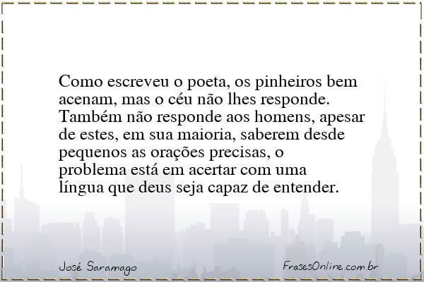 Frase de José Saramago