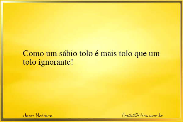 Frase de Jean Molière