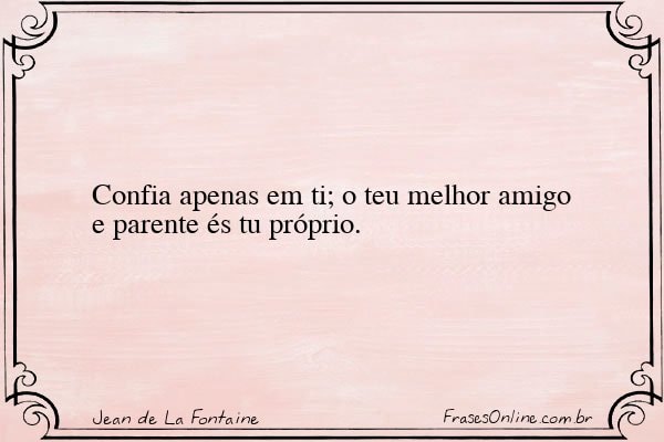 Frase de Jean de La Fontaine