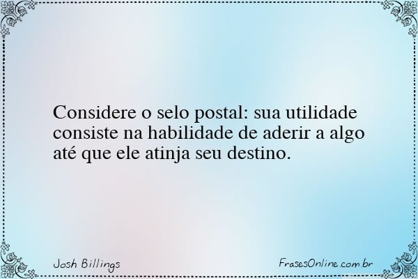 Frase de Josh Billings