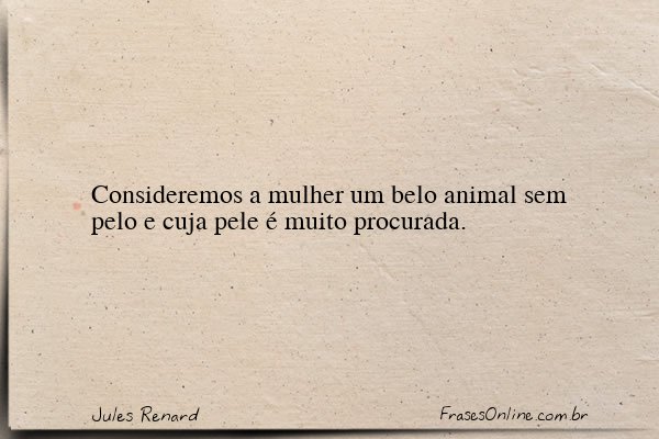 Frase de Jules Renard