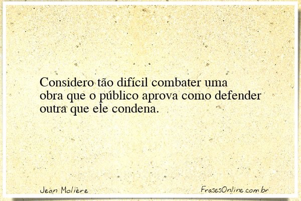 Frase de Jean Molière