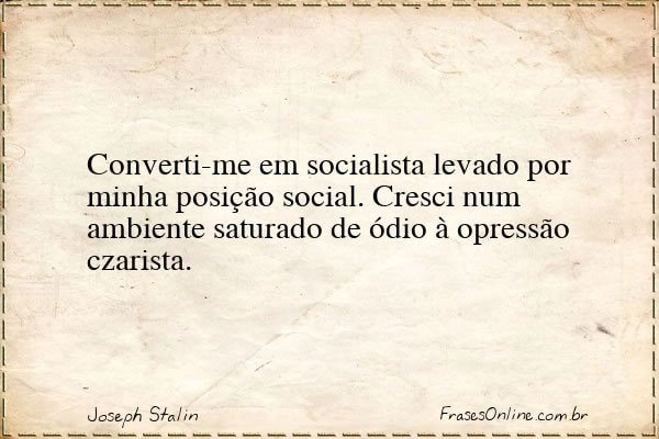 Frase de Joseph Stalin