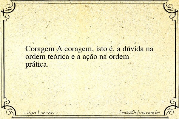 Frase de Jean Lacroix