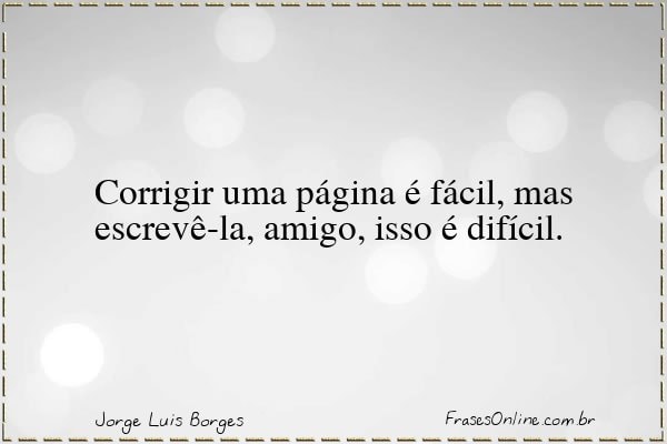 Frase de Jorge Luis Borges