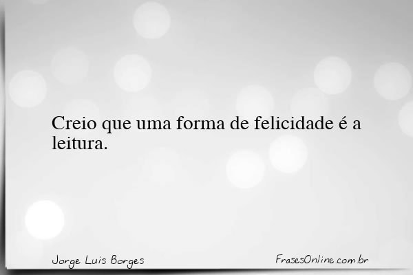 Frase de Jorge Luis Borges