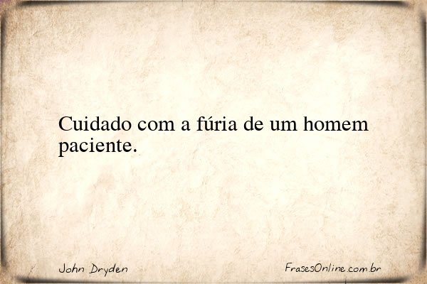 Frase de John Dryden