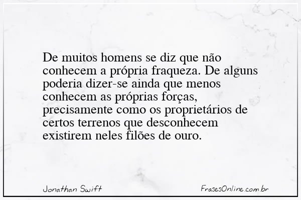 Frase de Jonathan Swift